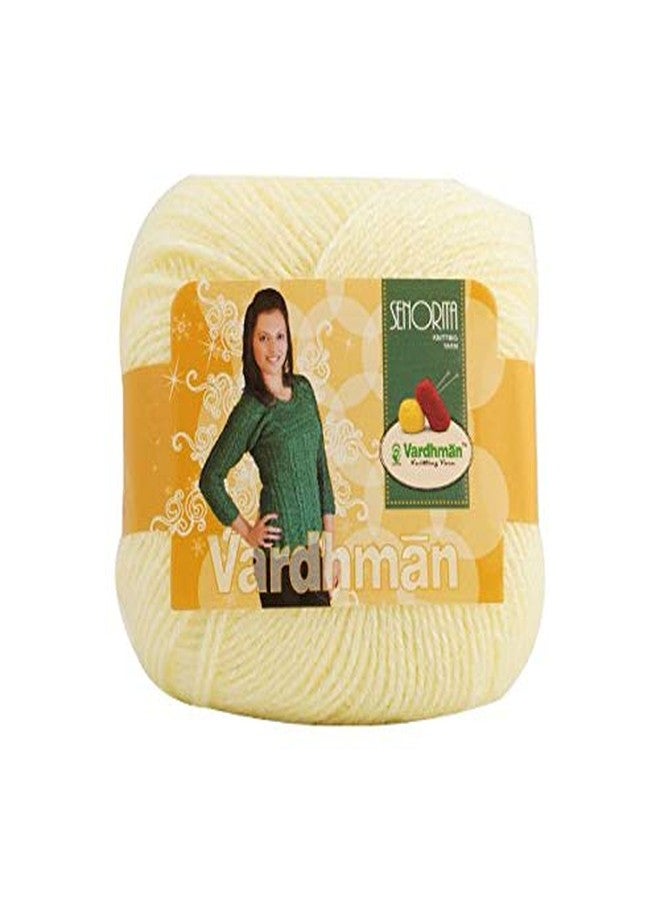 Vardhman Threads Vardhman Knitting Yarn Senorita,(4 Balls) (4 Balls, Wax Yellow) - Image 2